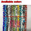 Multicolor Turco Evil Eye Beads Lampwork Glass Cara sonriente cuentas redondas planas al por mayor